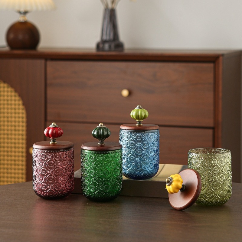 Boîte de rangement rétro en ve - Candle Making Jars With Lids avis et prix