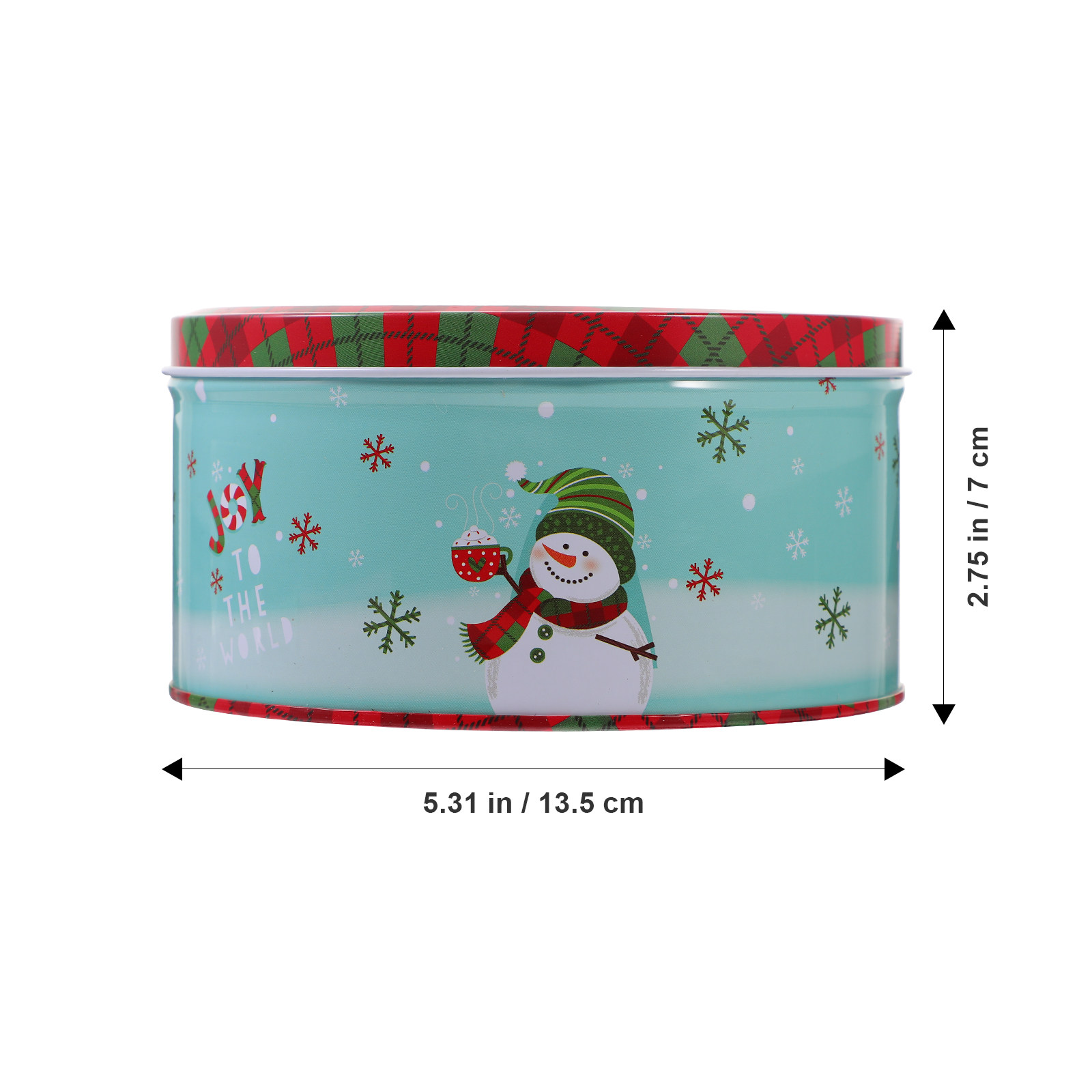 Boîte en fer blanc pour Noël,  - Tin Container Lid avis et prix